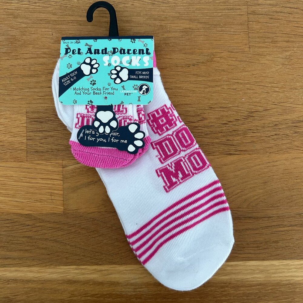 Pet and Parent Adult Socks #1 Dog Mom